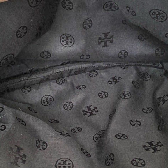 Tory Burch Thea Triple Zip Black Satchel Bag Purse Handbag - Picture 11 of 12